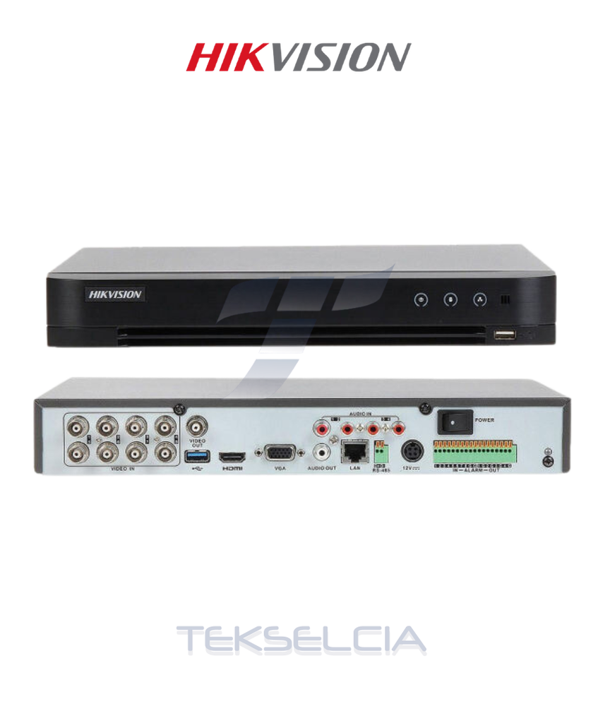 Grabador Hikvision DS-7208HQHI-M1/S Dvr 8Ch 1080P Acusense