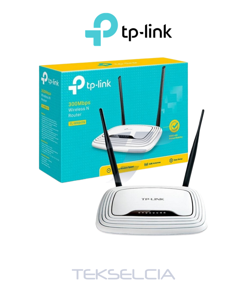 [TP-TL-WR841N] Router 300Mbps Tp-link TP-TL-WR841N  2 Ant. 4 Puertos