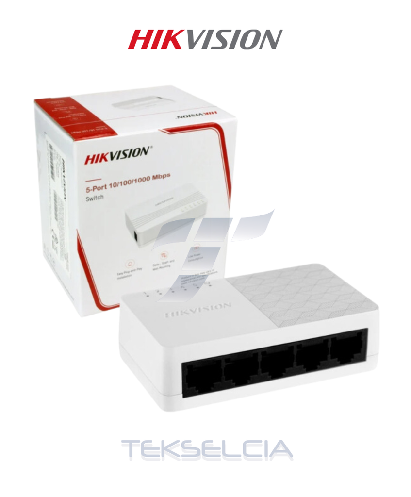 [DS-3E0505D-O]  Switch 5 Puertos 10/100/1000MB 