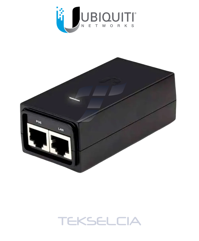 [UB-POE-24-12W-G] Adaptador Poe Ubiquiti UB-POE-24-12W-G Para Airmax 24V 12W