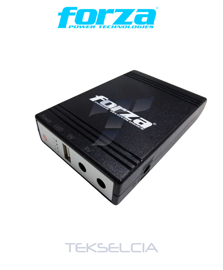 [FZ-DC-140USB] Mini UPS Forza FZ-DC-140USB 14w Cargador Portatil 5/9/12V USB