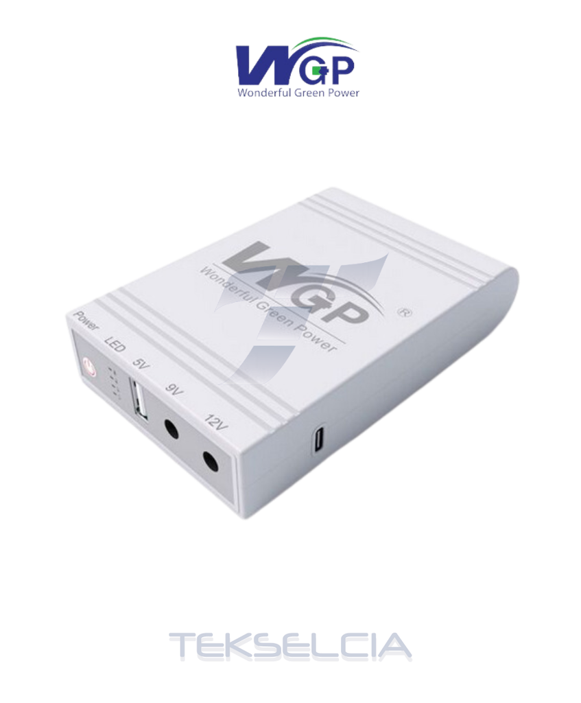 Mini UPS WGP 24W Cargador Portatil 5/9/12v USB
