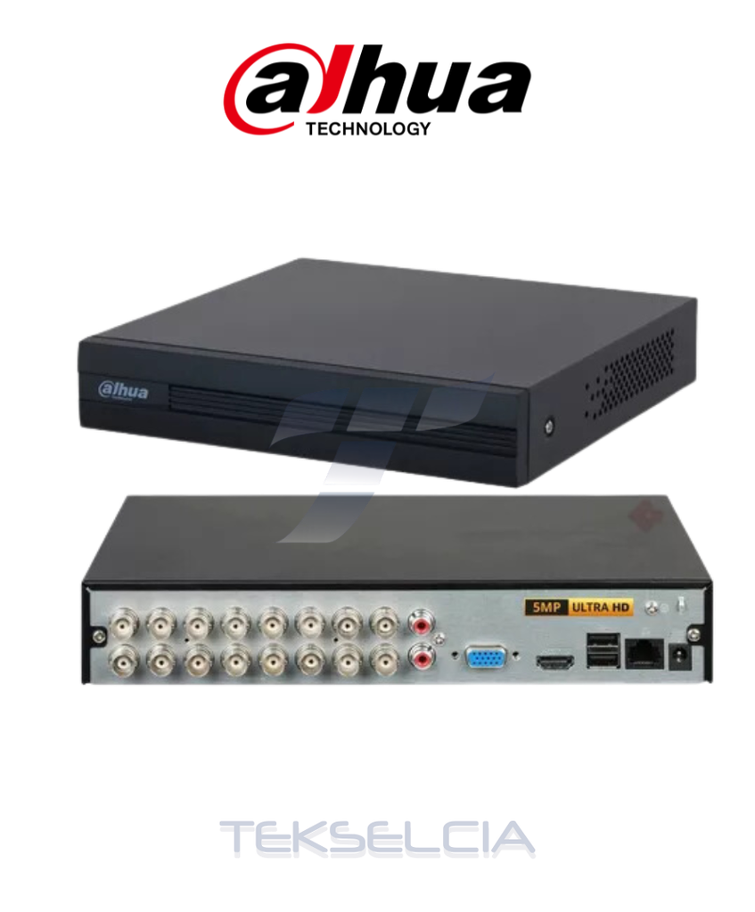 Grabador Dahua DH-XVR1B16H-I Xvr 16Ch Cooper 5MP-N/1080P