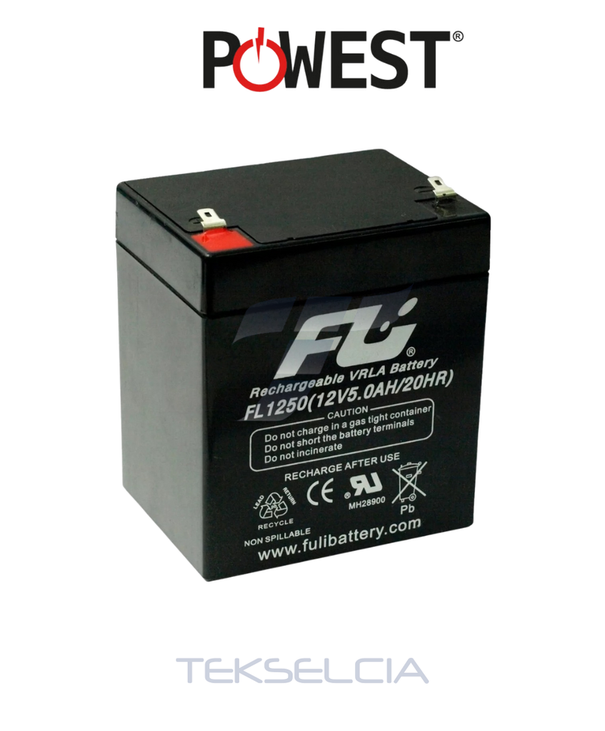 [CEBAT-7202] Bateria Recargable Powest CEBAT-7202 12Vdc-5Ah