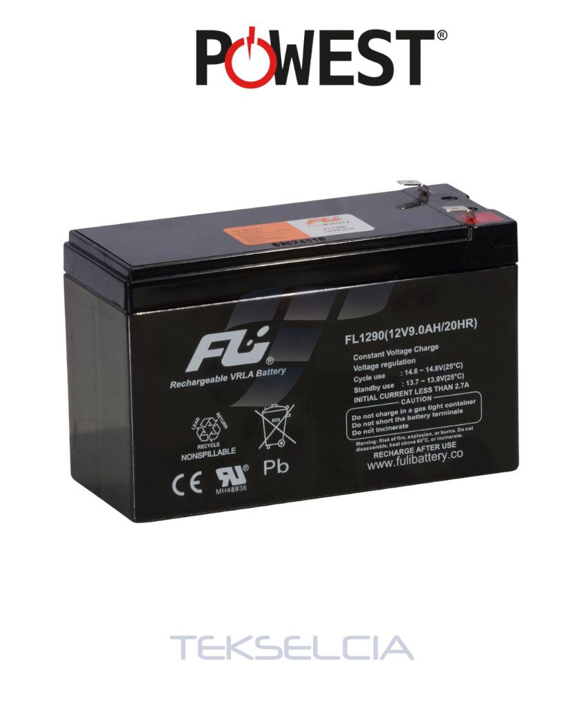 Bateria Recargable Powest CEBAT-7207 12Vdc-9Ah
