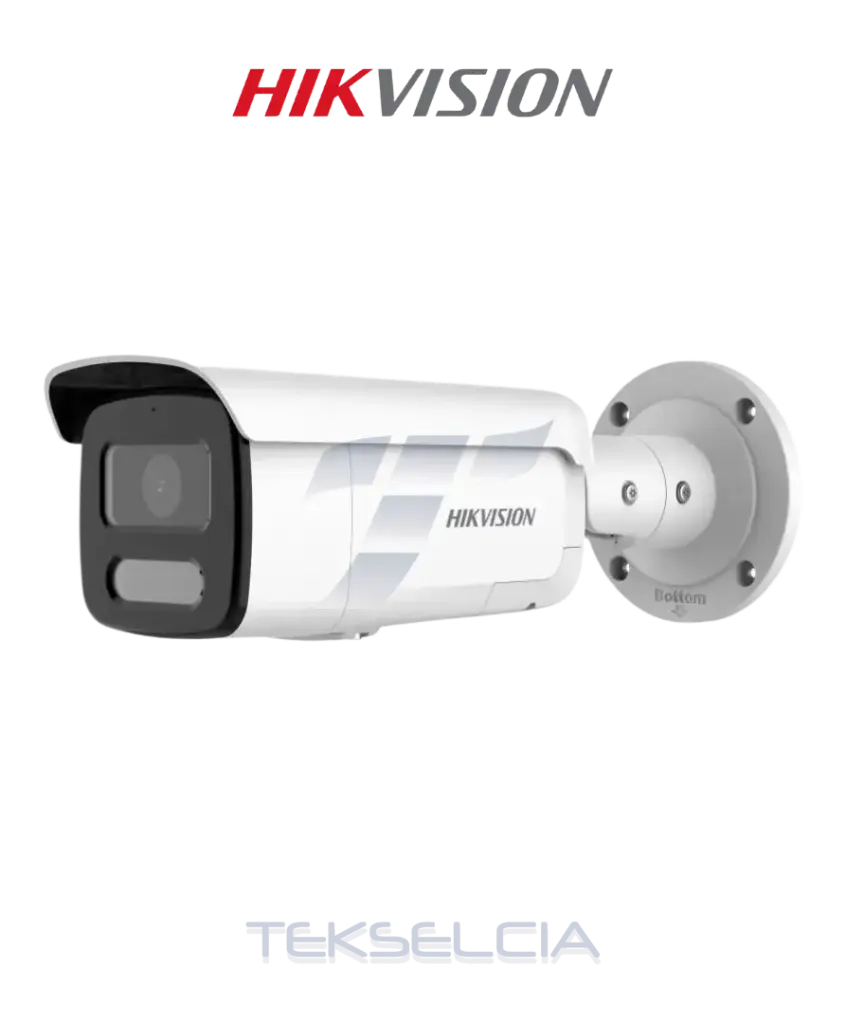 [DS-2CD2T47G2H-LISU/SL] Camara IP Tubo 4MP Alarma Activa Dual Light 60M