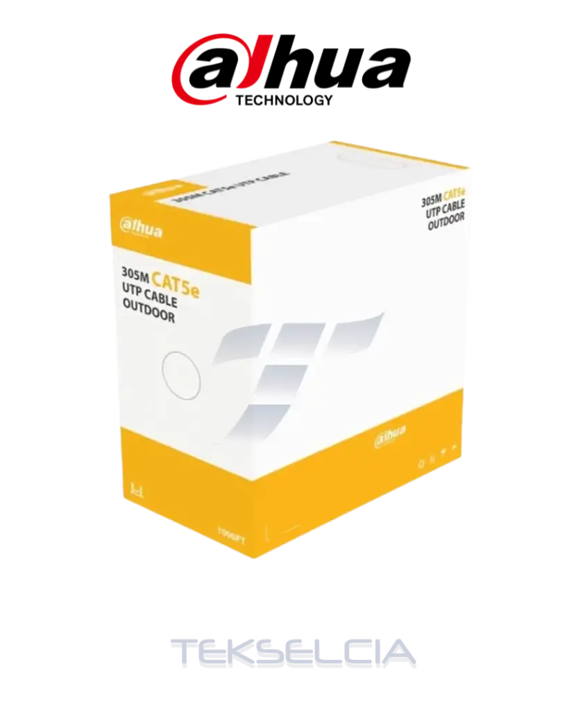 [DH-PFM920-5EUN] Cable UTP Dahua Exterior Cat 5e 100% Cobre - Negro