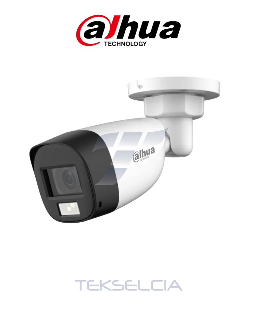[DH-HAC-HFW1200CLN-IL-A] Camara Tubo Dahua DH-HAC-HFW1200CLN-IL-A 2MP Dual Light Lite Audio IR 20M