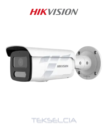 [DS-2CD2T47G2H-LISU/SL] Camara IP Tubo 4MP Alarma Activa Dual Light 60M