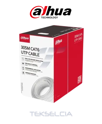 [DH-PFM920I-6UN-CN] Cable UTP Cat 6 100% Cobre Color Blanco 305M