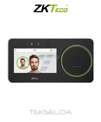 [ZK-FACEDEPOT-4A] Biometrico Facial con Huella Y Proximidad Pantalla 4,3