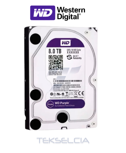 [HDD-8TB-DVRWD] Disco Duro 8TB Especial CCTV Purple