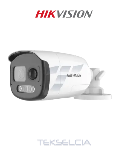 [DS-2CE12DF3T-PIRXOS] Camara Tubo 2MP ColorVu+Audio+Luz Estrobo 40M