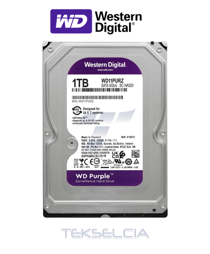 [HDD-1TB-WP] Disco Duro 1TB Especial CCTV