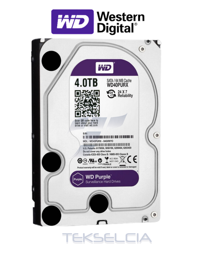 [HDD-4TB-WP] Disco Duro 4TB Especial CCTV Purple