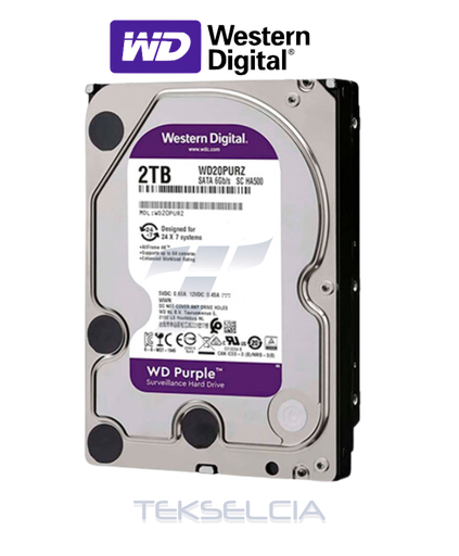[HDD-2TB-DVRWD] Disco Duro 2TB Especial CCTV Purple