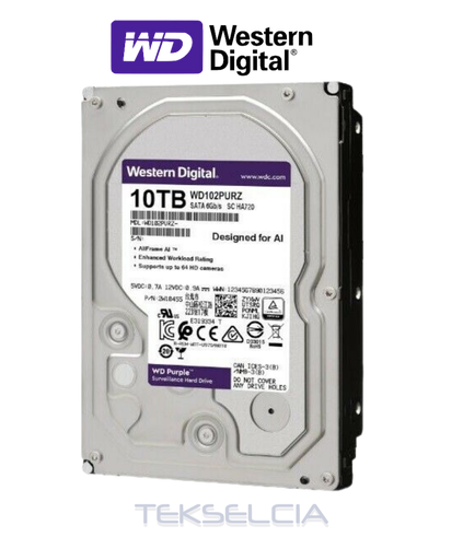 [HDD-10TB-DVRWD]  Disco Duro 10TB Especial CCTV Purple