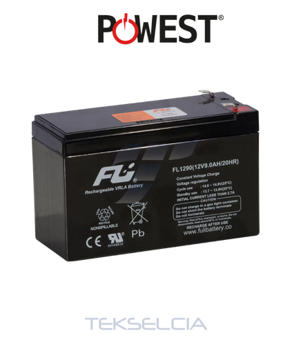 [CEBAT-7207] Bateria Recargable Powest CEBAT-7207 12Vdc-9Ah
